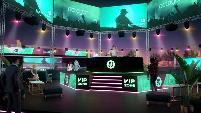 Octogon 360 - sistema de noche - Vista DJ