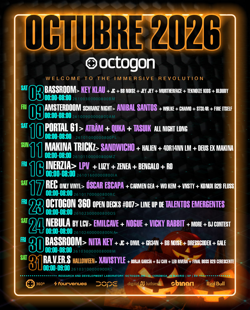 01 - PROGRAMACION OCTOGON 360 - OCTUBRE 2026